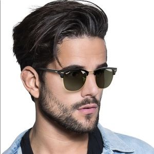 Ray-Ban “Classic Clubmaster” Polarized Sunglasses